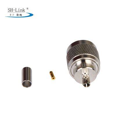 N-type RF Connector 50 Ohms Copper Nickel Plated photo-2