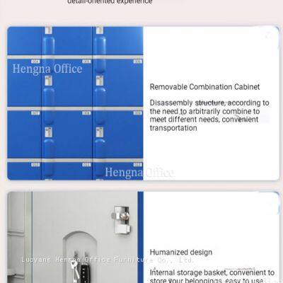 ABS Plastic Locker|Washable Multi-Tier System|1940mm Overall Height With Base for Food Processing Factory and Kitchen|Corrosion-Proof photo-4