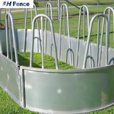 Прочный оцинкованный круглый кормушка для скота, кормушка для сена в тюках, сельскохозяйственное оборудование, сельскохозяйственные товары на заказ
