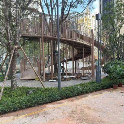 Large - Scale Combined Outdoor Slide for Kindergartens, Children\'s Outdoor Pirate Ship Theme Slide, Design, Production and Installation