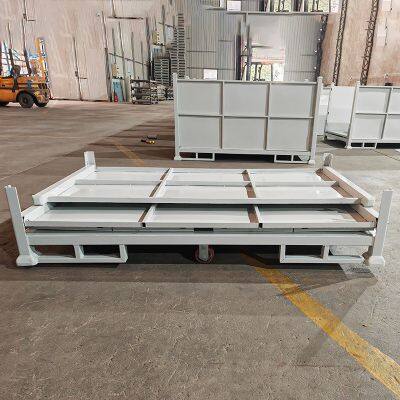 Warehouse Steel Logistics Crate Fixed Foldable Stackable Available photo-4