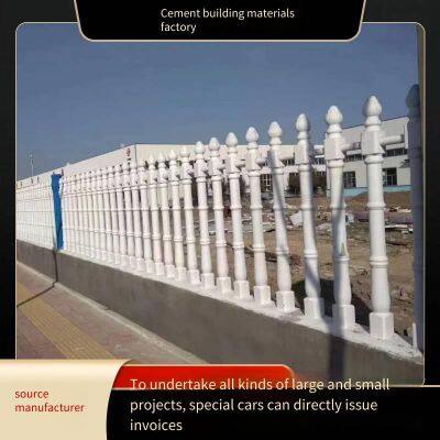 Vase Column Guardrail, Precast Cement Fence for Factory Area, European-style Artistic Concrete, Customizable Roman Column Fence photo-4
