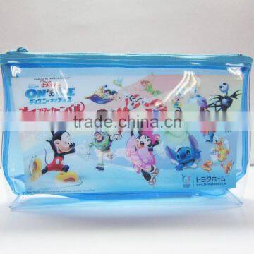Printed Pvc Stationery Bag Colorful Cosmetic Zip Bag