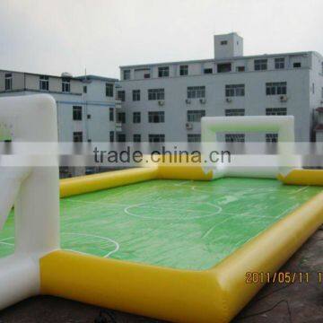 Exciting Inflatable football court for sale/ inflatable soccer court