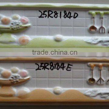 80x250mm ceramic decorative relief tile