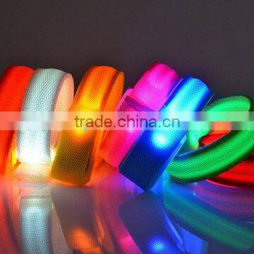 Colorful LED Bracelets Light Up toys Glow Flashing Wrist Band For Party Decoration Outdoor Supplies