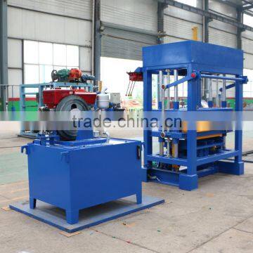 New Design QTF4-28 Diesel Powered Hydraulic Manual Interlocking Concrete Block Making Machine photo-4