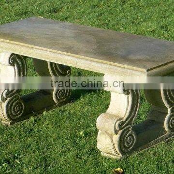 Artistic Cast Stone Garden Bench