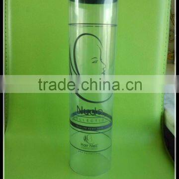 plastic packaging for hair extensions,plastic clear plastic tube packaging for weave hair extension