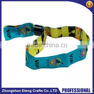 High definition custom printed fabric woven wristbands,event wristbands