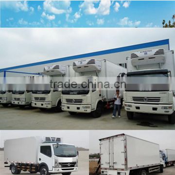 Small size refrigerated truck body made with frp panels