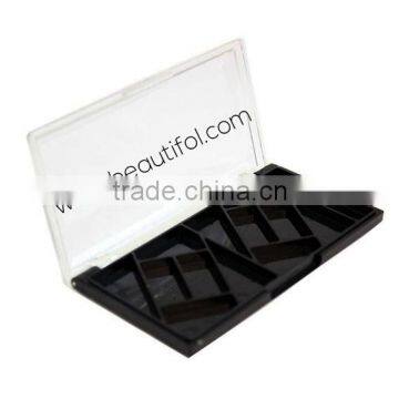 Eyeshadow plastic case: hard plastic, high quality, easily open and close,portable, many cells