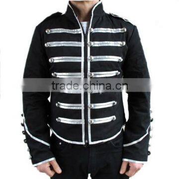 MILITARY PARADE JACKET GOTH WITH SATIN TRIM photo-4
