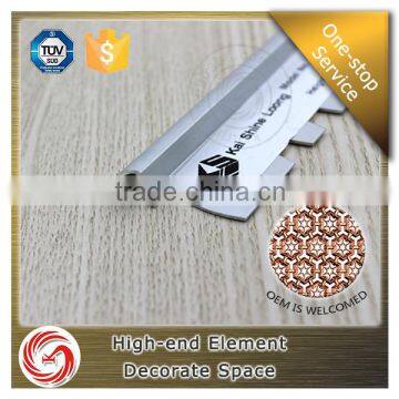 Good Quality Shopping Mall Used Curved Wall Edge Aluminum Tile Trim Profile photo-5