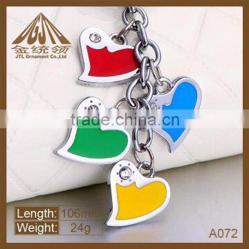Fashion metal heart lock with key keychain