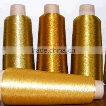 Pure Silver/Gold Metallic Yarn With Cotton FACTORY