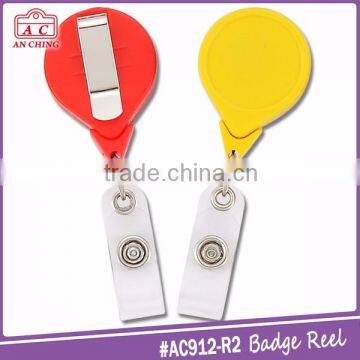 Mini Retractable Rectangle or Heart Shape Cable Reel Badge photo-4