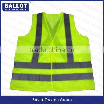 Mesh polyester fluorescent fabrics reflective safety vests