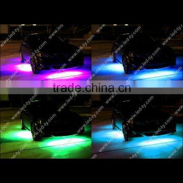 hot selling!! 7 Color LED Under Car Glow Underbody System Neon Lights Kit