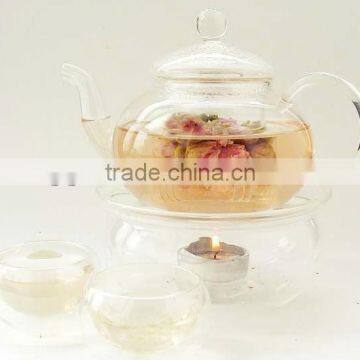 Artistic Handmade Clear Borosilicate Glass Water Pot