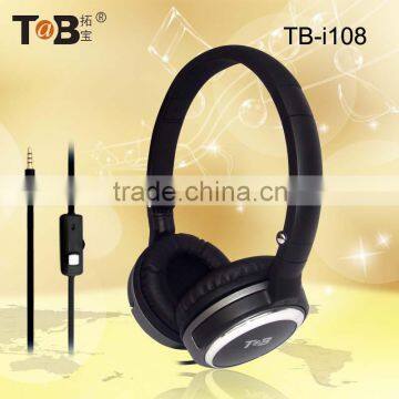 Alibaba ear hook headphones with mic, headphone fabric cables, cheap headset