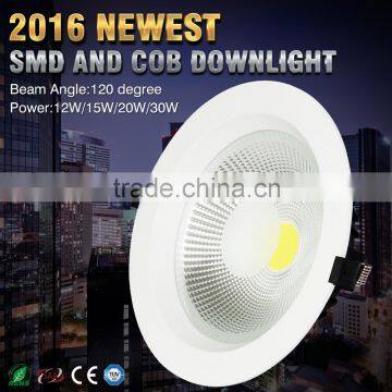 2016 Hot New Products SAA CE TUV High Lumen COB LED Downlight ,fire rated led downlight