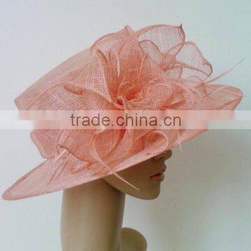 New woman hat lady hat Kentucky Derby Wedding Church Races sinamay hat wholesale                        
                                                Quality Choice