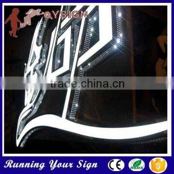 fashion brightness punching holes words in led lights