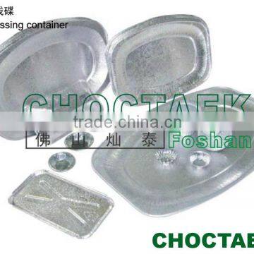 Embossed aluminium foil food Container