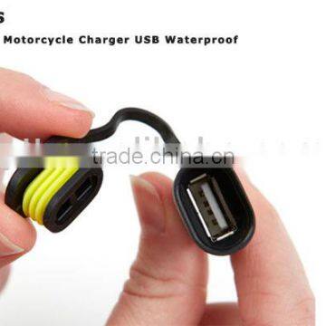 Waterproof power supply with usb port for motorcycle