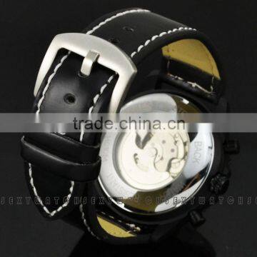 JARAGAR Brand Elegant Automatic Mechanical Watch 6 Hands Mens Watches Famous Wristwatch Leather Strap Relojes De Marca photo-6