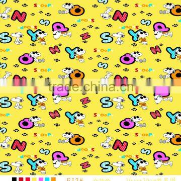 cheap flannel fabric printed cotton flannel for bedding set baby