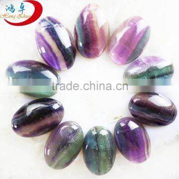 Natural Purple Fluorite Cabochons Grade A Oval Purple Size about 10mm wide 14mm long 4.5mm thick