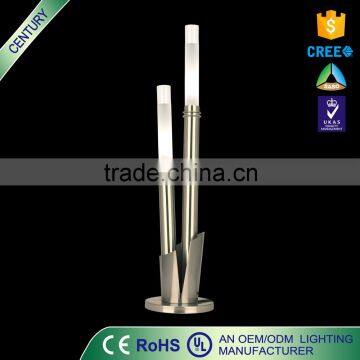 Free sample!! CE UL G9 3W metal Chrome glass wholesale table lamp