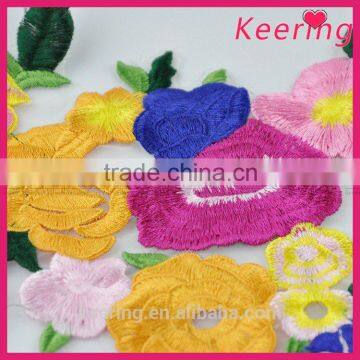handmade custom applique embroidery patches for dress decoration