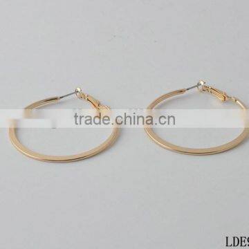 fashion big circle hoop earring with gold plating