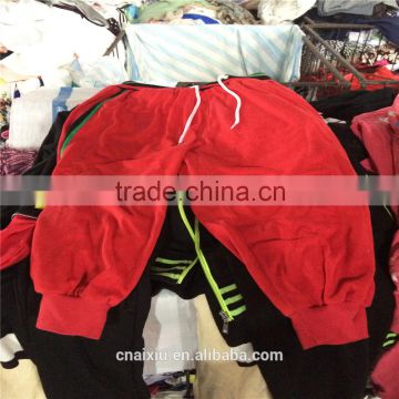 Hot sale adult cotton jogging wear in bales,cheap but good quality used clothing