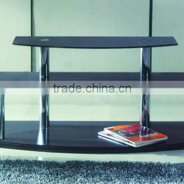 tempered glass MDF TV stand