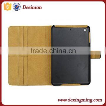 Desimon Folio Stand Genuine Leather Case for Apple Ipad Mini 4 Cover photo-5