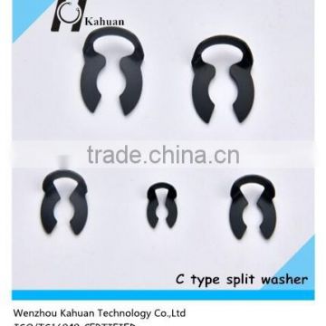 stainless steel material or 65Mn black oxide C type split washer