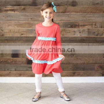 Cotton Stripes Hot Sale Kids Shirts Lovely Girls T Shirts Vertical Stripes Long Sleeves t Shirt Kids photo-4