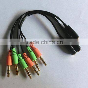 2 male to 1 female audio cable