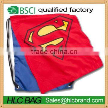 recyclable nylon polyester drawstring bag with cape HL-PB044