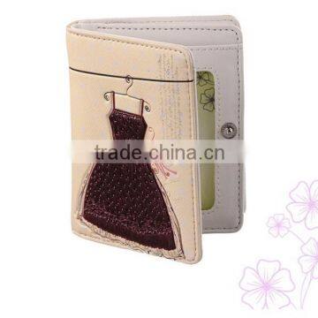 New Arrival Brand Lady Wallet/Colorful and Fashion Multifunction PU Leather Beige Evening Dress Printed Women Wallet photo-2