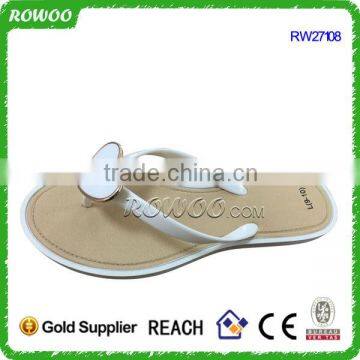 cheap pvc plastic sandal slipper pvc nude lady beach flip flops