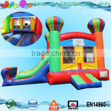 Commercial balloon combo inflatable bouncer with slide for sale