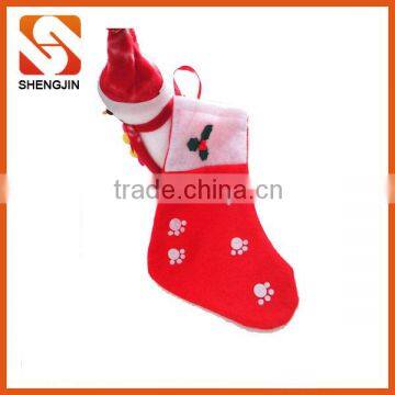 Silk screen printing pet Christmas stocking