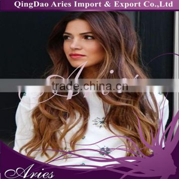 Body Wave Brazilian Hair 100% Human Hair Full Lace Wigs ombre color