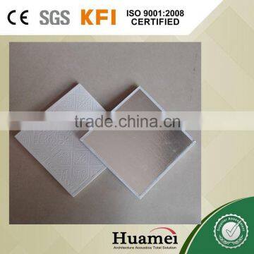 8mm Decorative plaster ceiling board size 595*595*7mm