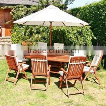 3M wood frame garden patio umbrella, sun garden parasol umbrella